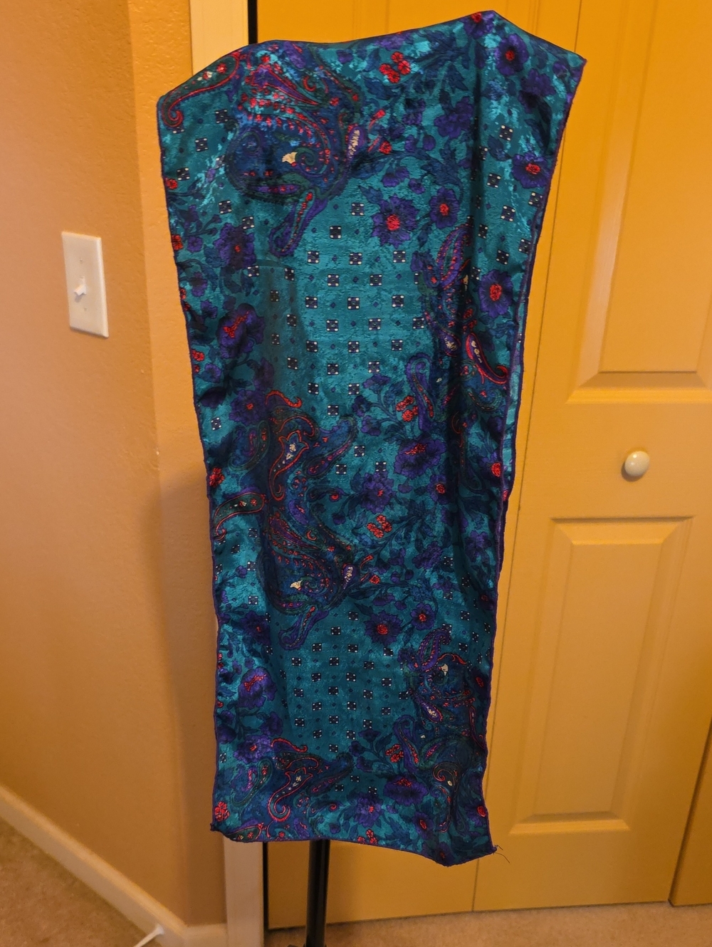 Teal Paisley Floral Women’s Scarf - Brand